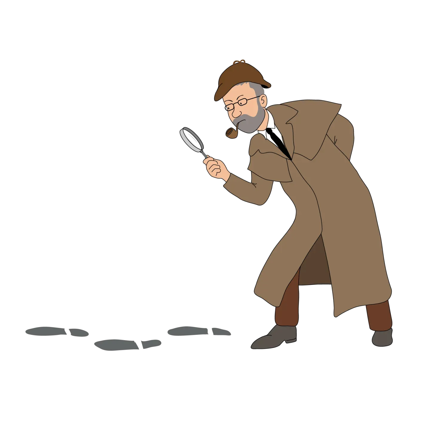 Der Blick von außen gibt Antworten auf offene Fragen bei Führungsaufgaben Paul Barkey als gezeichnete Figur auf Spurensuche